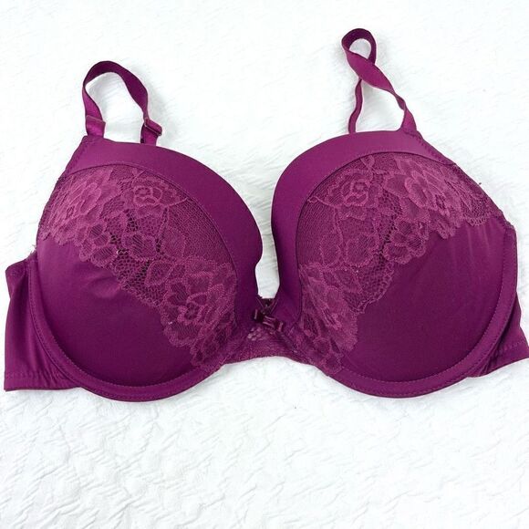 BUY 1 GET 1 FREE Maidenform 36d purple lace sexy comfortable bra - Picture 1 of 10